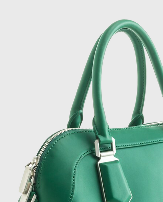 Dahlia Border Leather Bag