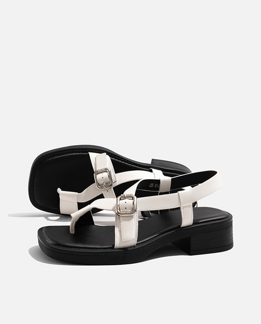 Open Toe Slip On Platforms