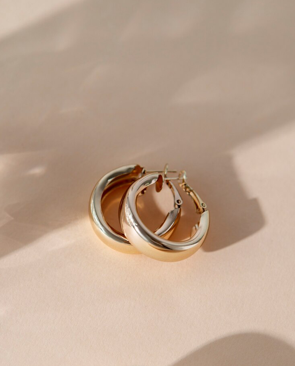 Dome Mini Hoop Earrings