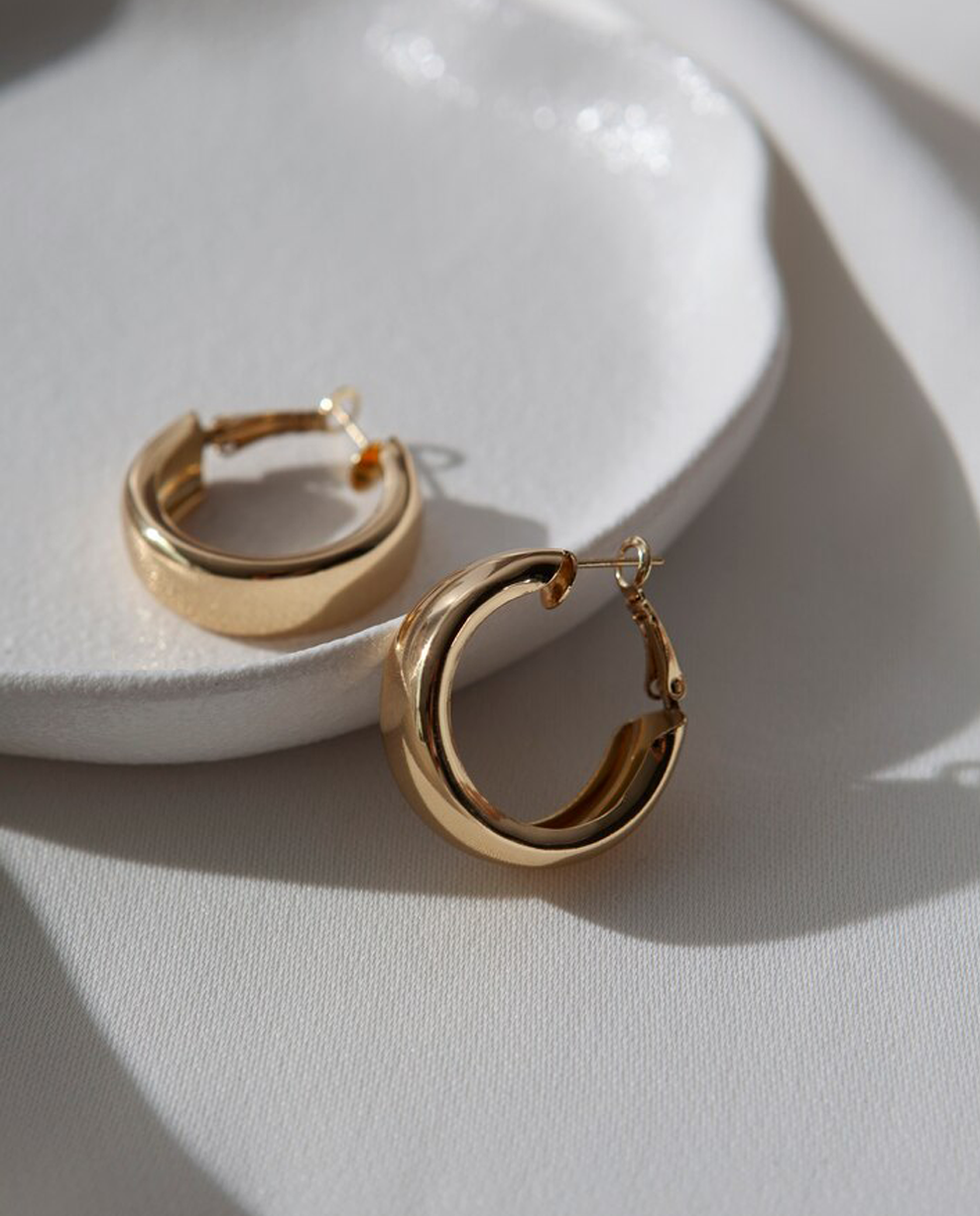 Dome Mini Hoop Earrings
