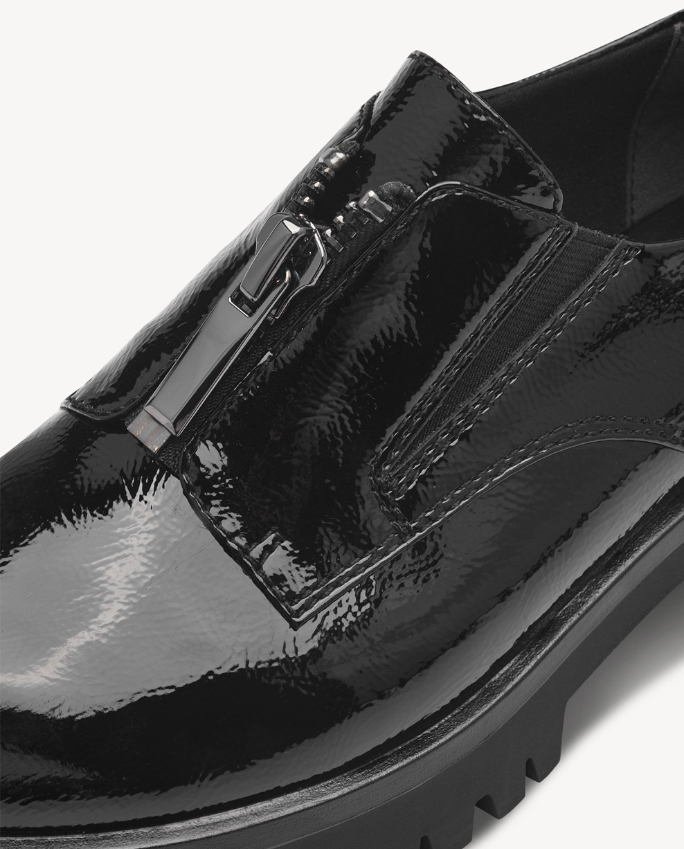 Lace-Up Oxfords Square Toe Flat Platform