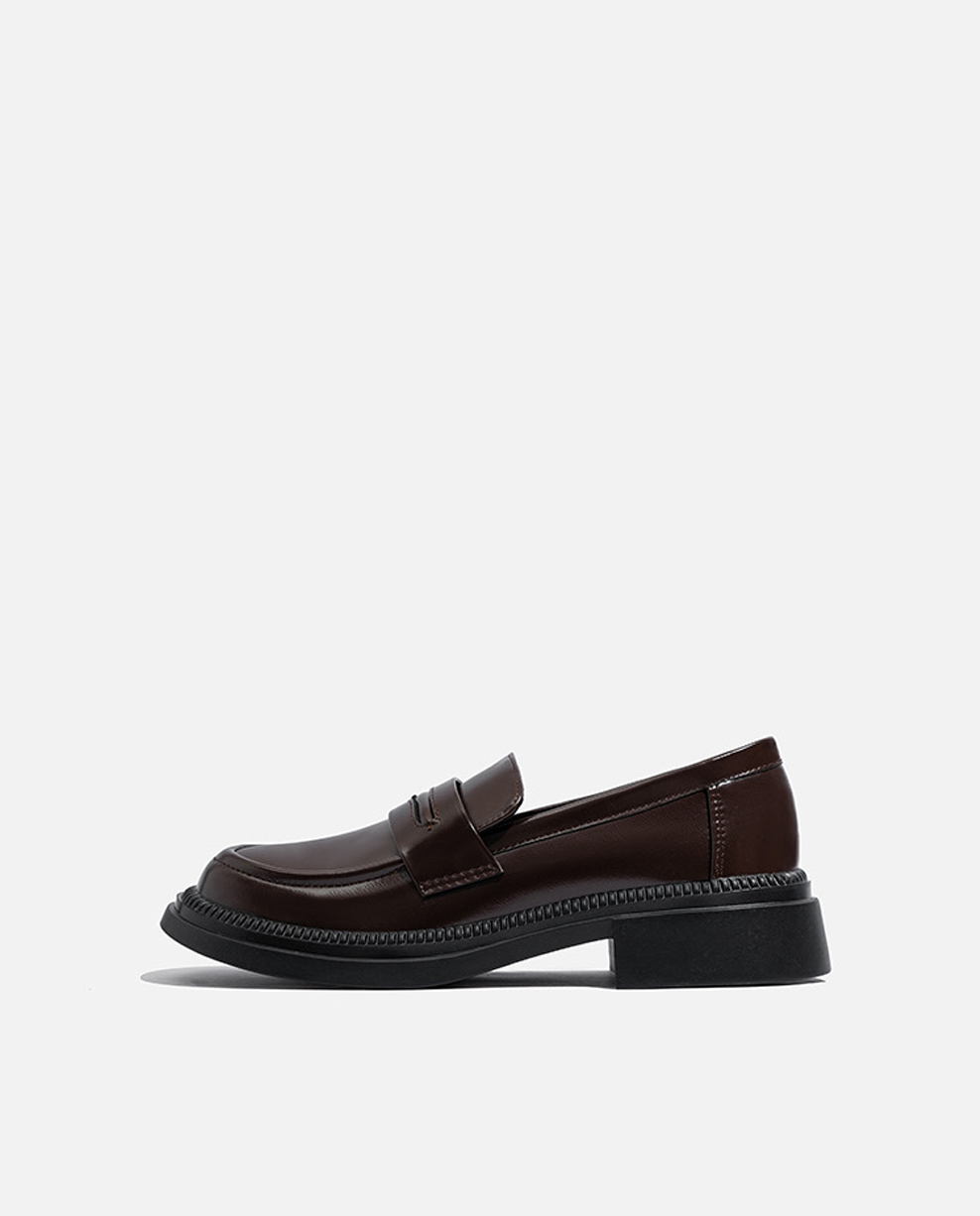 Solid Patent Leather Loafers