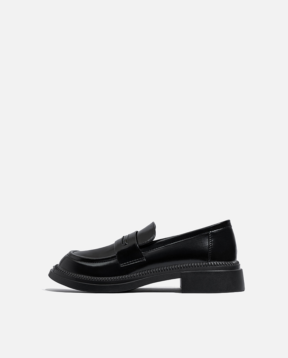 Solid Patent Leather Loafers