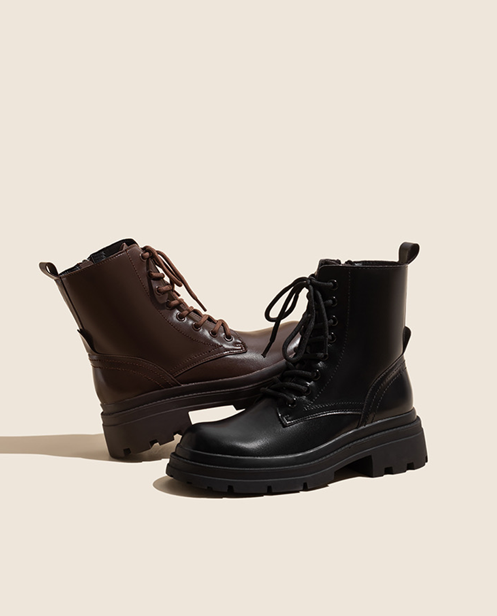 Thick Soled Fried Street Martin Boots